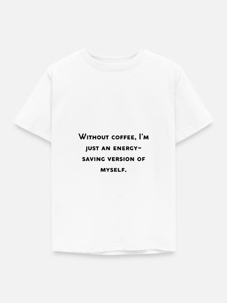 Lustiges Café-Design - Kinder T-Shirt - Weiß