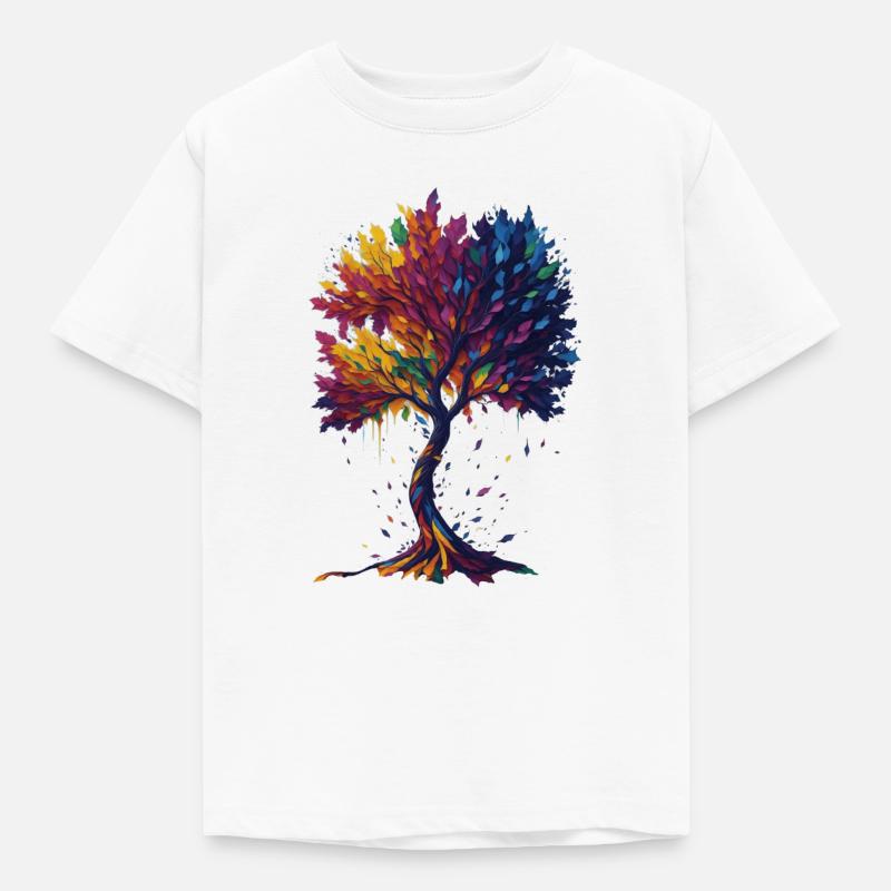 Baum des Lebens - Kinder T-Shirt - Weiß