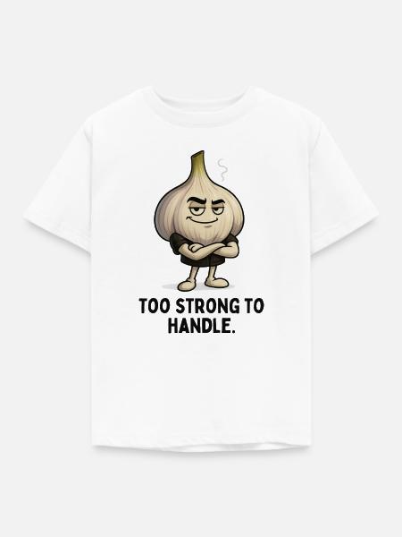 Zu stark zum Anfassen Knoblauch - Kinder T-Shirt - Weiß