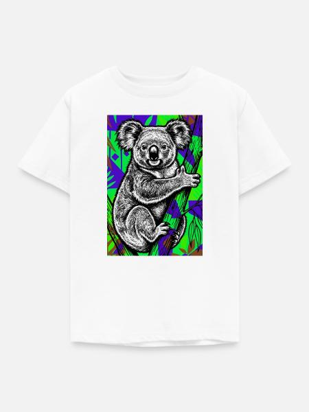 Koala - Kinder T-Shirt - Weiß