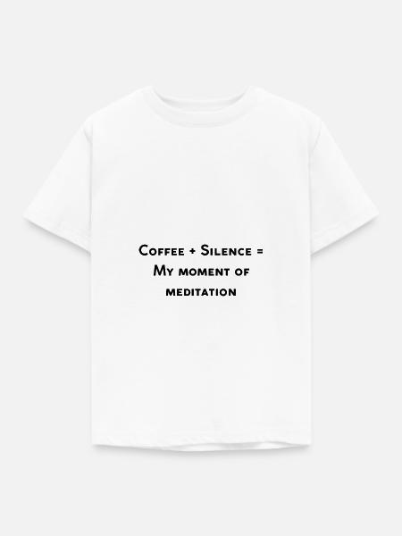 Lustiges Café-Design - Kinder T-Shirt - Weiß
