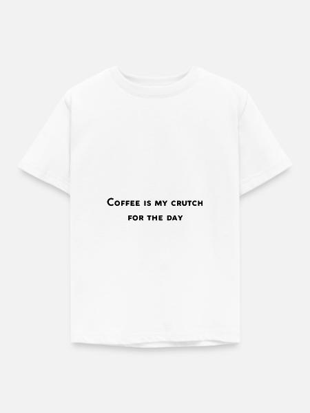 Lustiges Café-Design - Kinder T-Shirt - Weiß