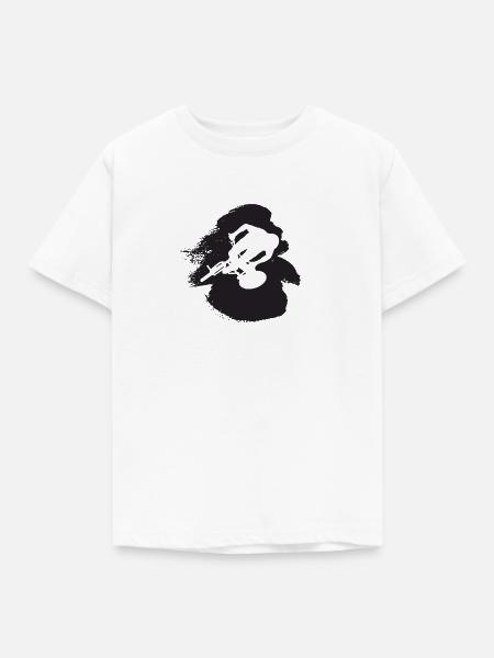 Mountainbiking Downhill Mountainbiking - Kinder T-Shirt - Weiß
