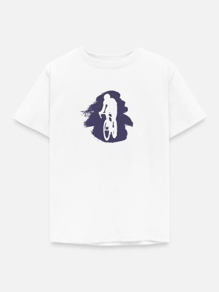 Radfahrer Fahrrad Fahrradfahrer - Kinder T-Shirt - Weiß