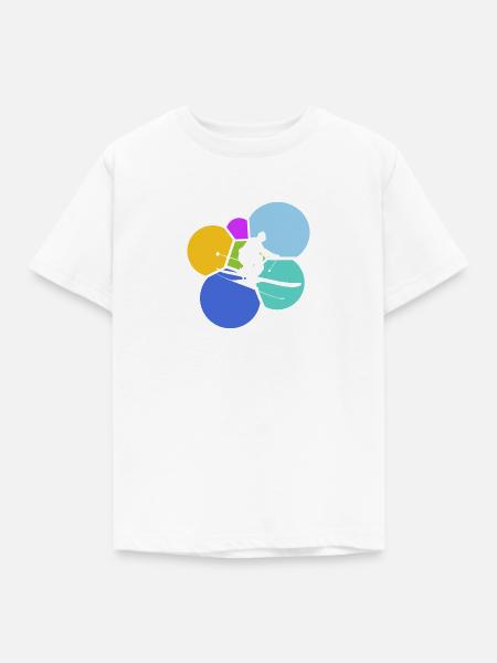 Ski Freeride Skifahrer - Kinder T-Shirt - Weiß