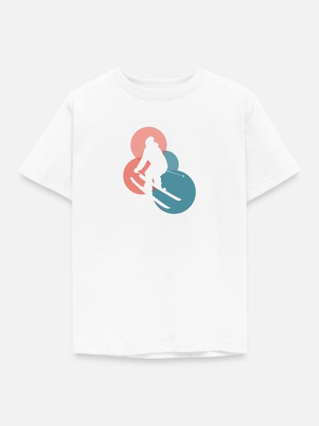 Ski Skiing Skiing - Kinder T-Shirt - Weiß