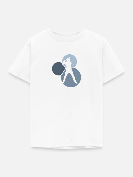 Baseballer Baseballer - Kinder T-Shirt - Weiß