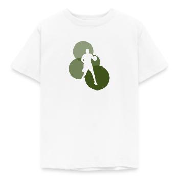 Hooping Basketball Dunk - Kids' T-Shirt - white - Front - AI Model Kid Male (0cm)