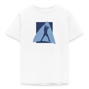 Baseballspieler Baserunning - Kinder T-Shirt - Weiß - Vorne - AI Model Kid Male (0cm)