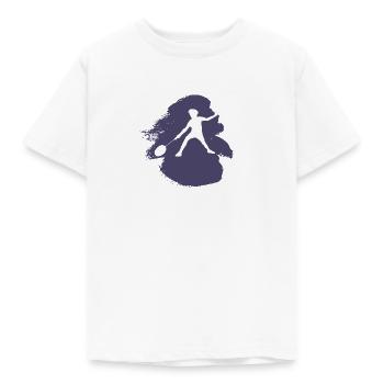 Badminton Badminton Rackets Badminton Rackets - Kids' T-Shirt - white - Front - AI Model Kid Male (0cm)