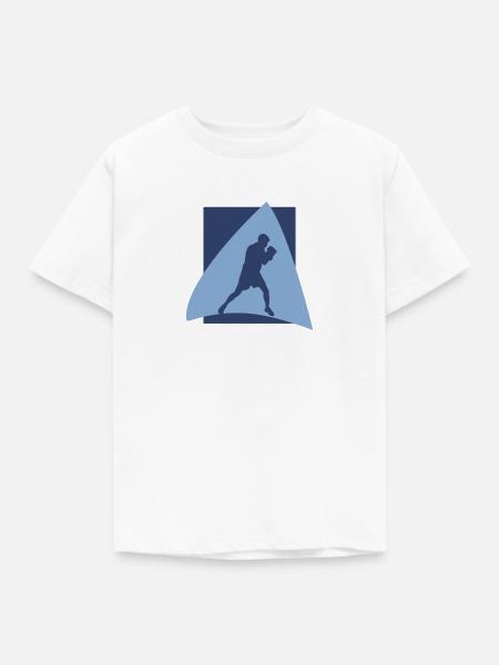 Boxkampf Uppercut - Kinder T-Shirt - Weiß