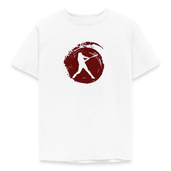 Baseball Baseball Softball - Kinder T-Shirt - Weiß - Vorne - AI Model Kid Male (0cm)