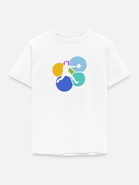 Squashschläger Squashspieler Squash - Kinder T-Shirt - Weiß