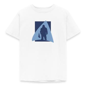 Yeti Big foot Big foot Bigfoot - Kids' T-Shirt - white - Front - AI Model Kid Male (0cm)