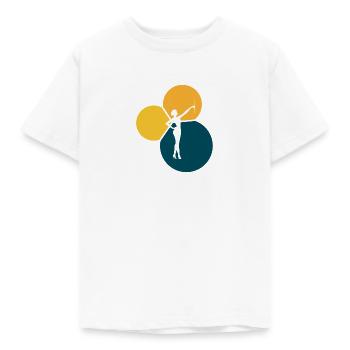 Tanzen Gymnastik Gymnastik - Kinder T-Shirt - Weiß - Vorne - AI Model Kid Male (0cm)