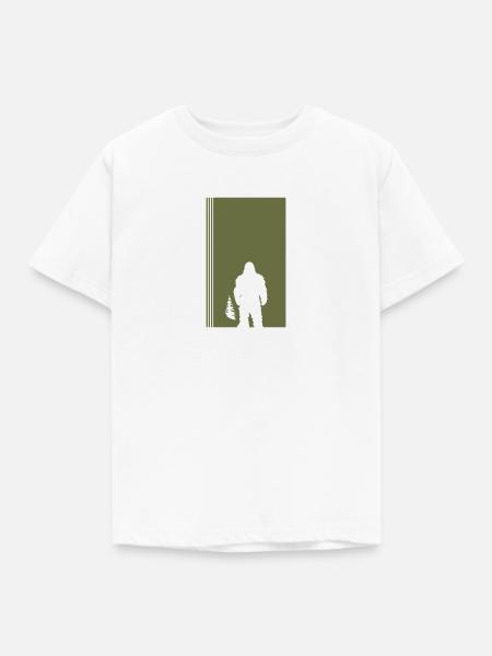 Big foot Lochness Yeti - Kinder T-Shirt - Weiß