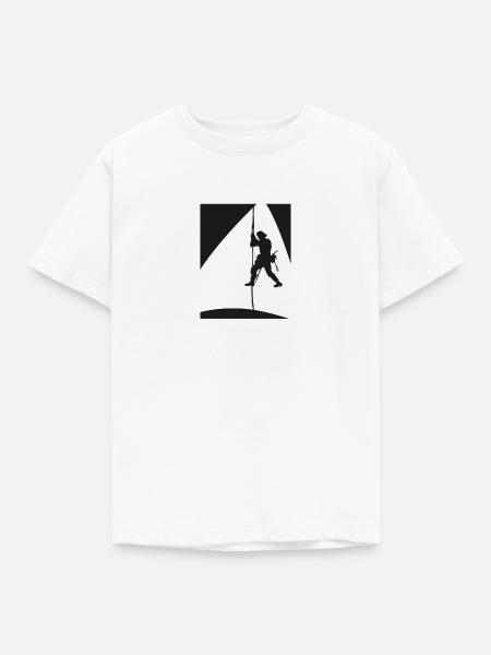 Bergsteiger Alpinist Bergsteiger - Kinder T-Shirt - Weiß