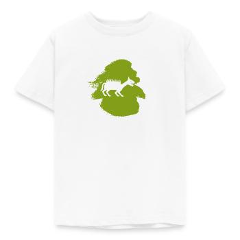 Fabeltier Bigfoot Bigfoot - Kinder T-Shirt - Weiß - Vorne - AI Model Kid Male (0cm)