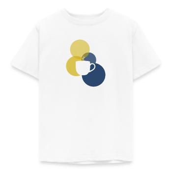 Kaffeebohne Kaffee Koffein - Kinder T-Shirt - Weiß - Vorne - AI Model Kid Male (0cm)