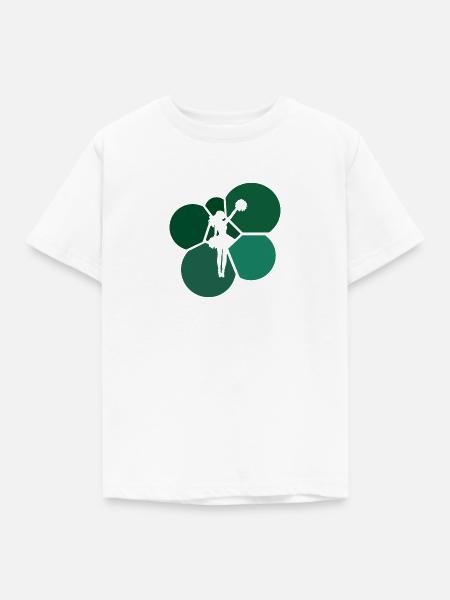 Girlie Bommel Cheerleading - Kinder T-Shirt - Weiß