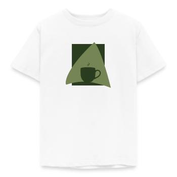 Coffee Bean Cappuccino Coffee - Kids' T-Shirt - white - Front - AI Model Kid Male (0cm)