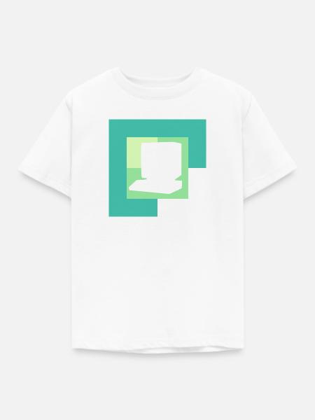 Computer Tech Computerarbeit - Kinder T-Shirt - Weiß