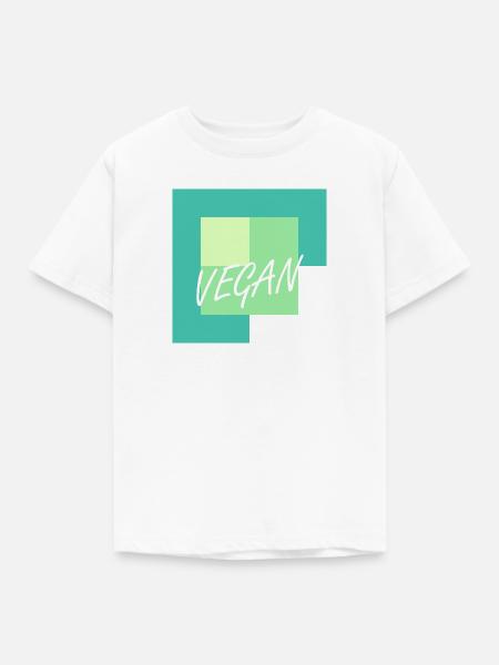 Veganerin Tierschutz Pflanzlich - Kinder T-Shirt - Weiß