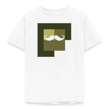 Bart Hipster Sir - Kinder T-Shirt - Weiß - Vorne - AI Model Kid Male (0cm)