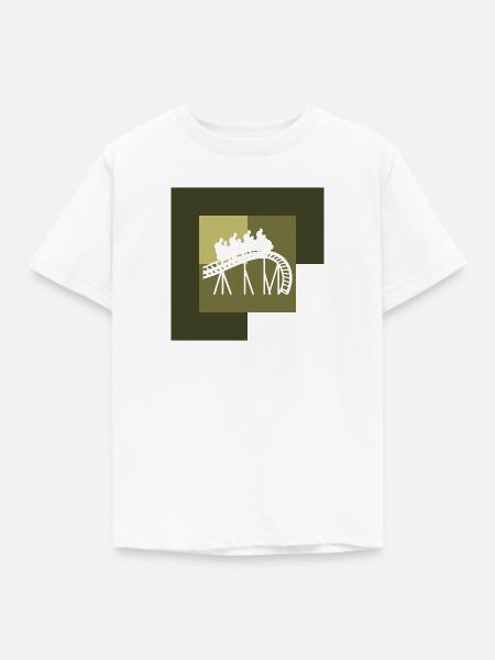 Rummel Festzelt Achterbahn - Kinder T-Shirt - Weiß