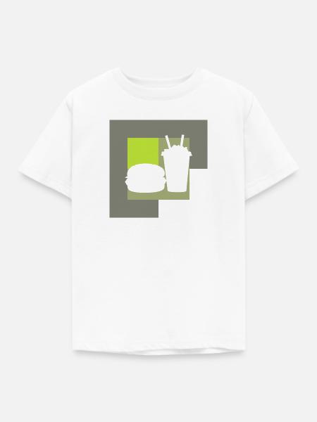Imbiss Burger - Kinder T-Shirt - Weiß