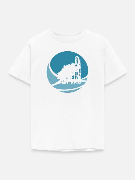 Riesenrad Achterbahn Festzelt - Kinder T-Shirt - Weiß