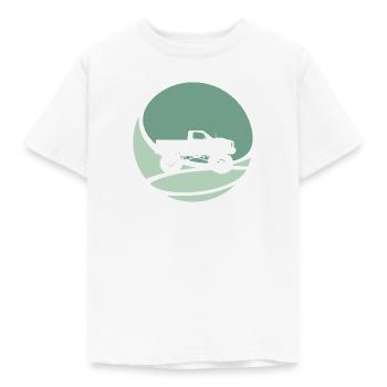 Monstertruck Motorsport Gelaende - Kinder T-Shirt - Weiß - Vorne - AI Model Kid Male (0cm)