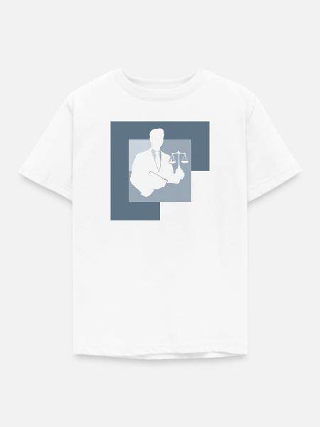 Anwalt Versicherung Gericht - Kinder T-Shirt - Weiß
