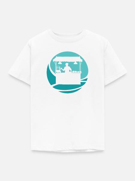 Imbiss lecker Burger - Kinder T-Shirt - Weiß