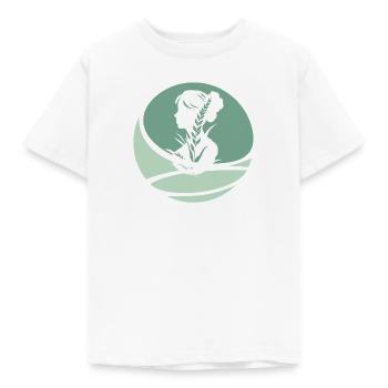 Veganerin Bio - Kinder T-Shirt - Weiß - Vorne - AI Model Kid Male (0cm)