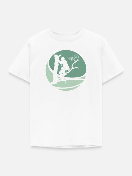Kletterer Aufstieg Klettern - Kinder T-Shirt - Weiß