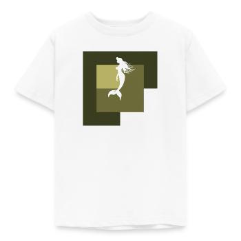 Fabelwesen Flosse Meerjungfrau - Kinder T-Shirt - Weiß - Vorne - AI Model Kid Male (0cm)
