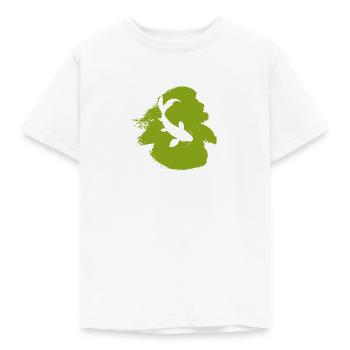 Koi Japan Fischkopf - Kinder T-Shirt - Weiß - Vorne - AI Model Kid Male (0cm)