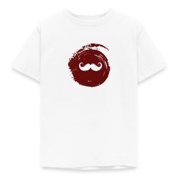 Moustache Barbe Gentleman - T-shirt Enfant - blanc - Devant - AI Model Kid Male (0cm)