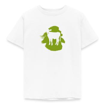 Veganerin Pflanzlich Fleisch - Kinder T-Shirt - Weiß - Vorne - AI Model Kid Male (0cm)
