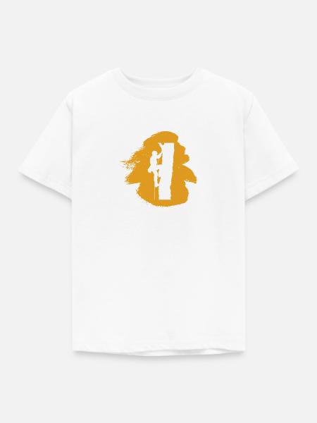 Kletterer Aufstieg - Kinder T-Shirt - Weiß