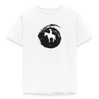 Ranch Reiter de l’Ouest - T-shirt Enfant - blanc - Devant - AI Model Kid Male (0cm)