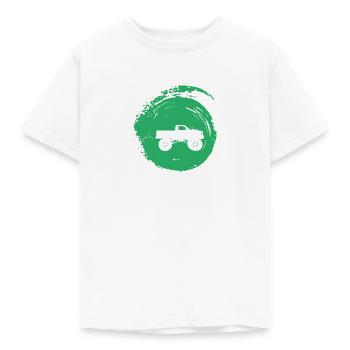 Monstertruck Motorsport Gelaendewagen - Kinder T-Shirt - Weiß - Vorne - AI Model Kid Male (0cm)