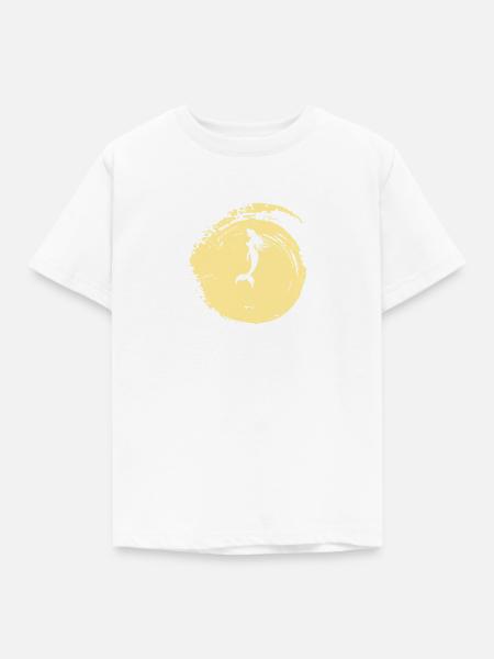 Flosse Fabelwesen - Kinder T-Shirt - Weiß