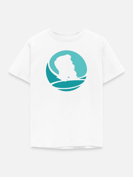 Schnurrbart Bart Gesichtsbehaarung - Kinder T-Shirt - Weiß