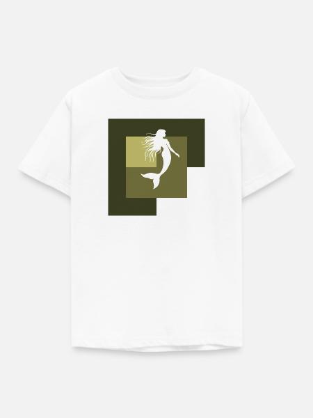Seekuh Neptun - Kinder T-Shirt - Weiß