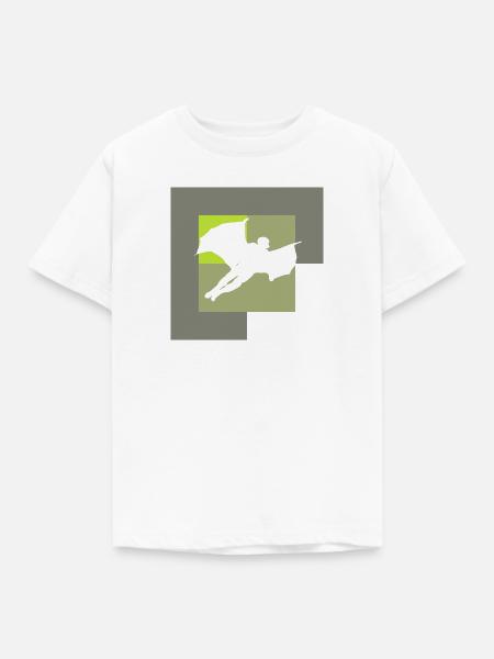 Wingsuit Unfall Fliegen - Kinder T-Shirt - Weiß