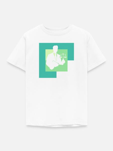 Gericht Behandlung Absatz - Kinder T-Shirt - Weiß