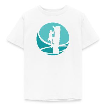 Escalade dans les arbres Ascension - T-shirt Enfant - blanc - Devant - AI Model Kid Male (0cm)