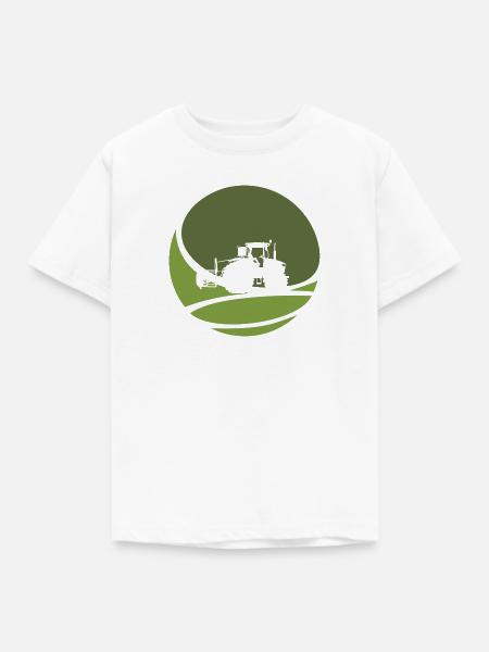Landwirtschaft Mähdrescher - Kinder T-Shirt - Weiß